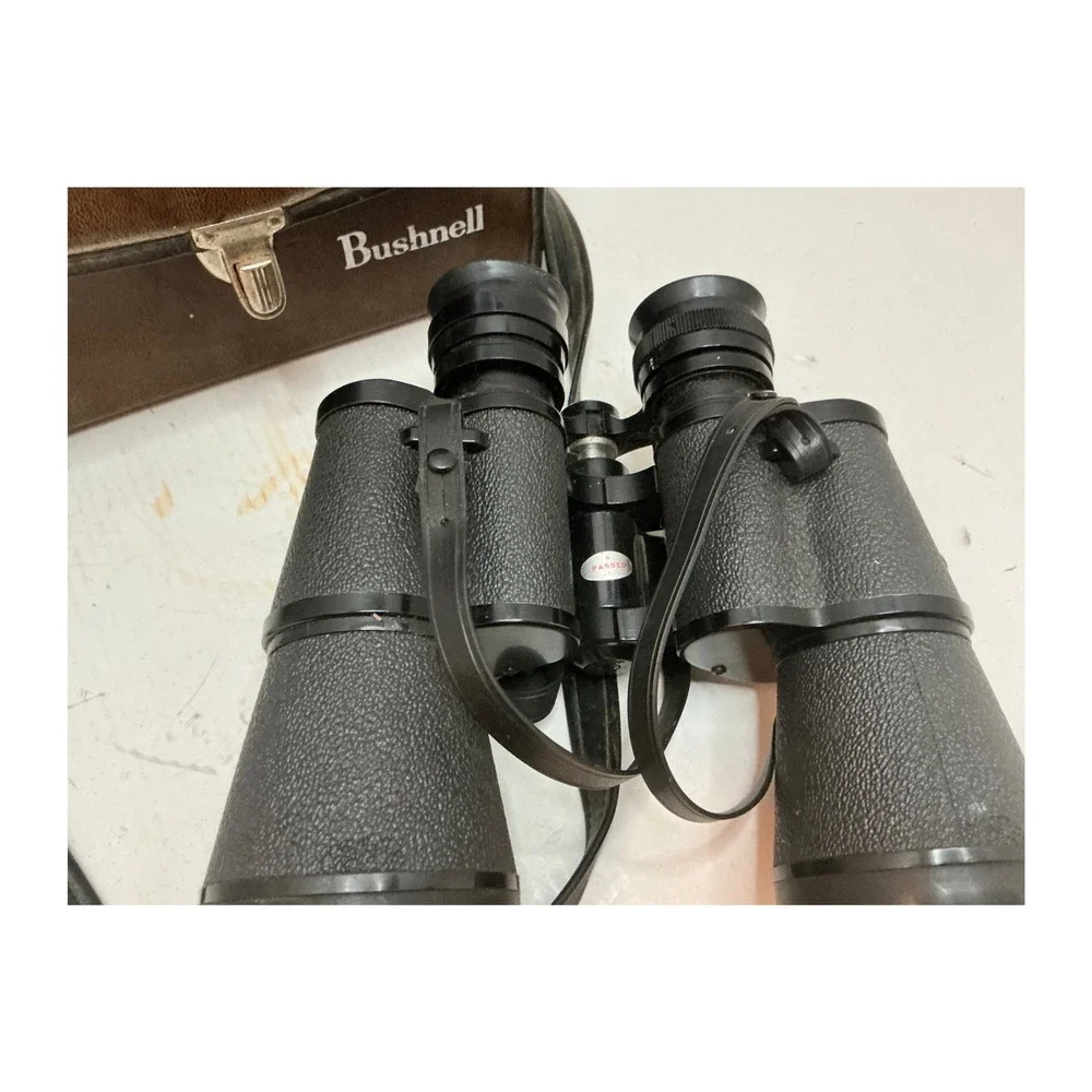 Bushnell Vintage Sportview Binoculars 10x50 Insta-Focus Wide Angle Case Black